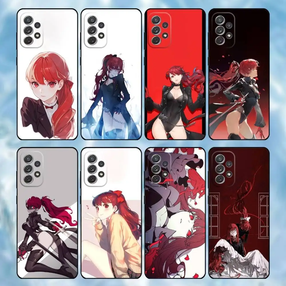 

Kasumi Persona Yoshizawa 5 Phone Case For Samsung S25,S24,S21,S22,S23,S30,Ultra,S20,Plus,Soft Silicone Black Cover