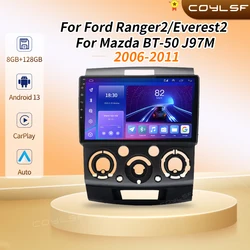 Android 13 для Ford Everest Ranger Mazda BT50 BT-50 2006 2007-2010, автомобильное радио, стерео, GPS-навигация, мультимедийный видеоплеер