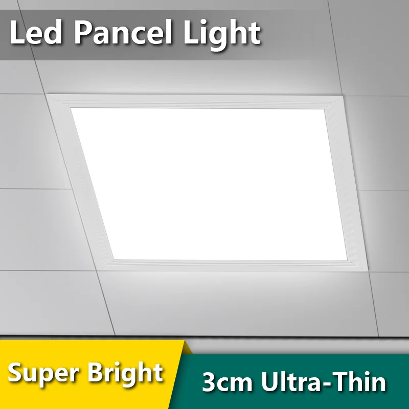 Super jasny Panel Suqare energooszczędna Led oświetlenie panelowe Led 30*30*3cm Ultra cienki 21W Panel świetlny sufitowy do kuchni biurowej 220V