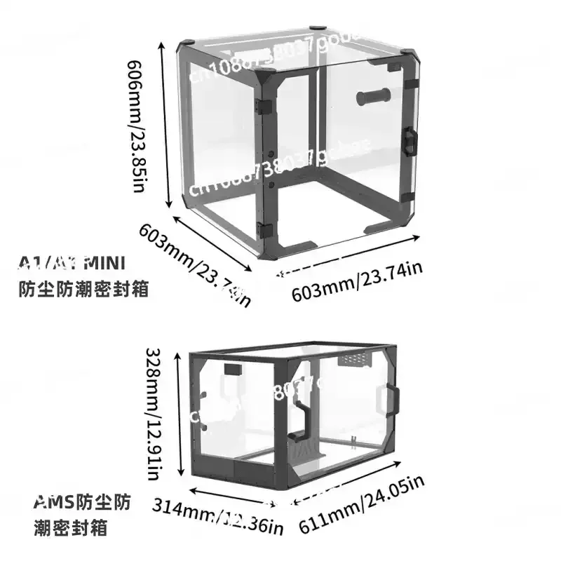 3D printer A1 sealing cover mini acrylic AMSPrusaMK3MK4Kobra3 dust cover