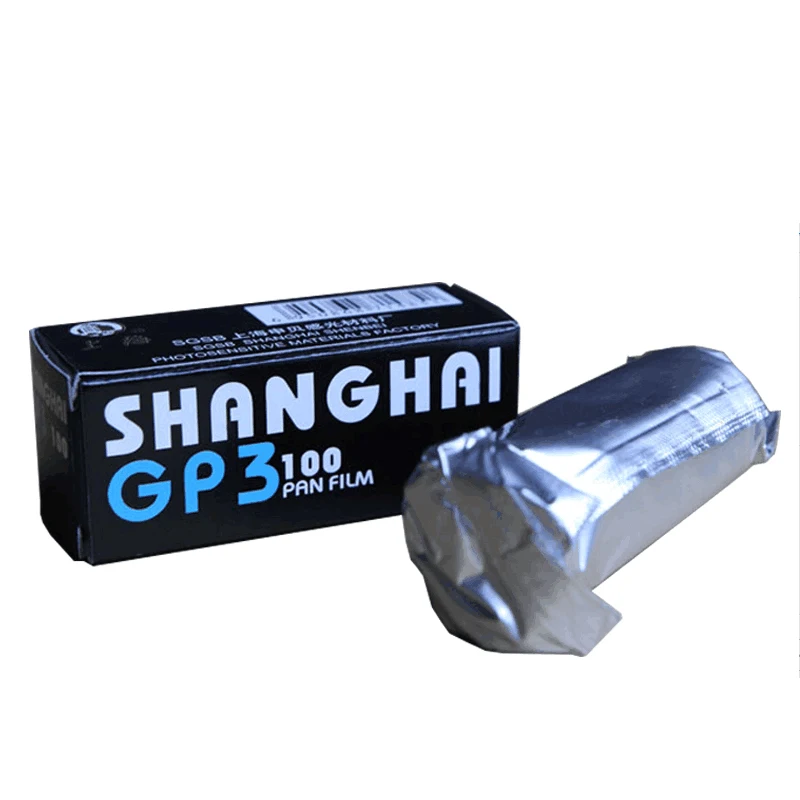 2 Rolls Shanghai GP3 120 Black & White B&W ISO 100 Roll Pan Film Negative( Expiration Date: 2025.9)