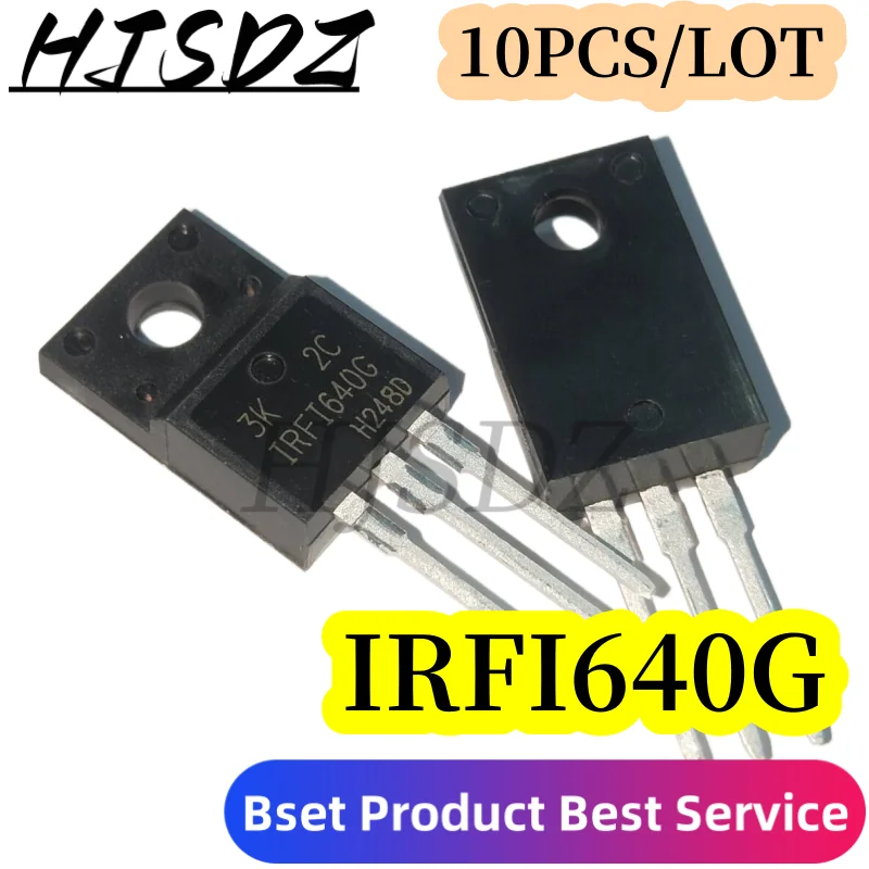 Original 10PCS/LOT IRFI640G IRF1640G TO-220F