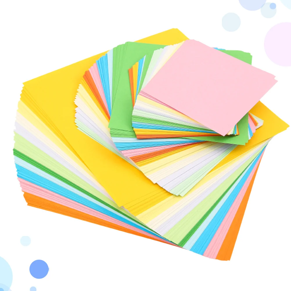 200 قطعة من ورق اوريغامي الملون قابل للطي مزدوج الجوانب للحرف اليدوية اليدوية للتدريب على التلاعب القدرة على رياض الأطفال #5