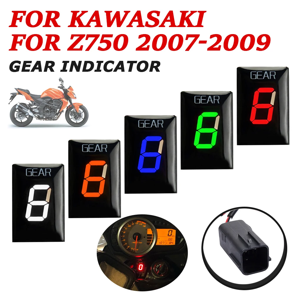 For Kawasaki Z750 Z 750 2007 2008 2009 Motorcycle Accessories Gear Indicator Gear Display Meter Ecu Direct Mount Speed Display