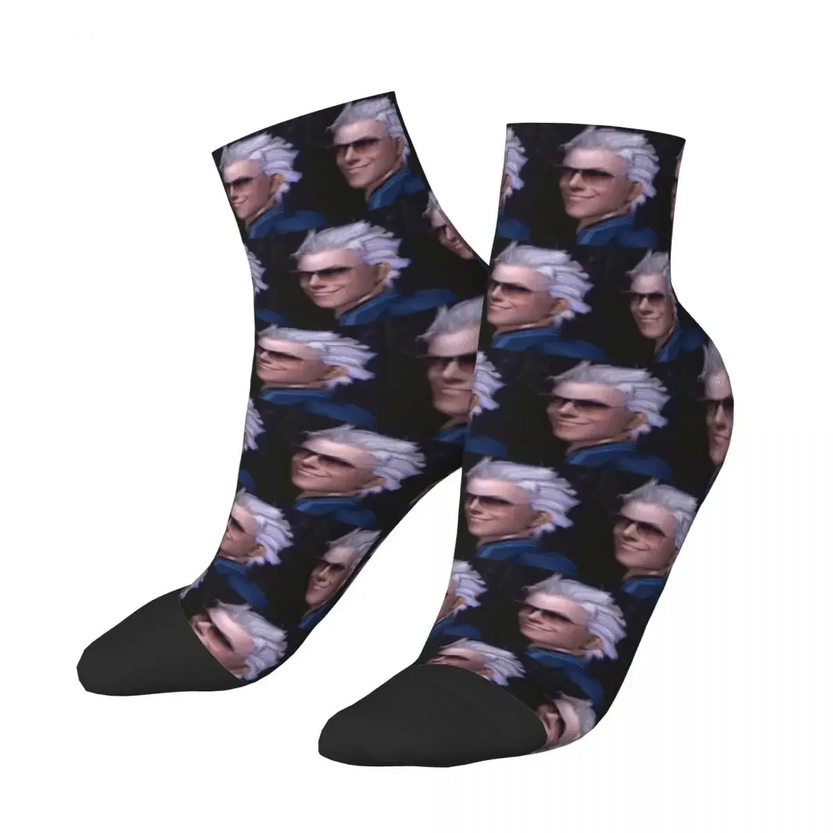 Vergil From The Devil May Cry Series Socks Harajuku High Quality Stockings All Season Socks Accessories Unisex Christmas Gifts