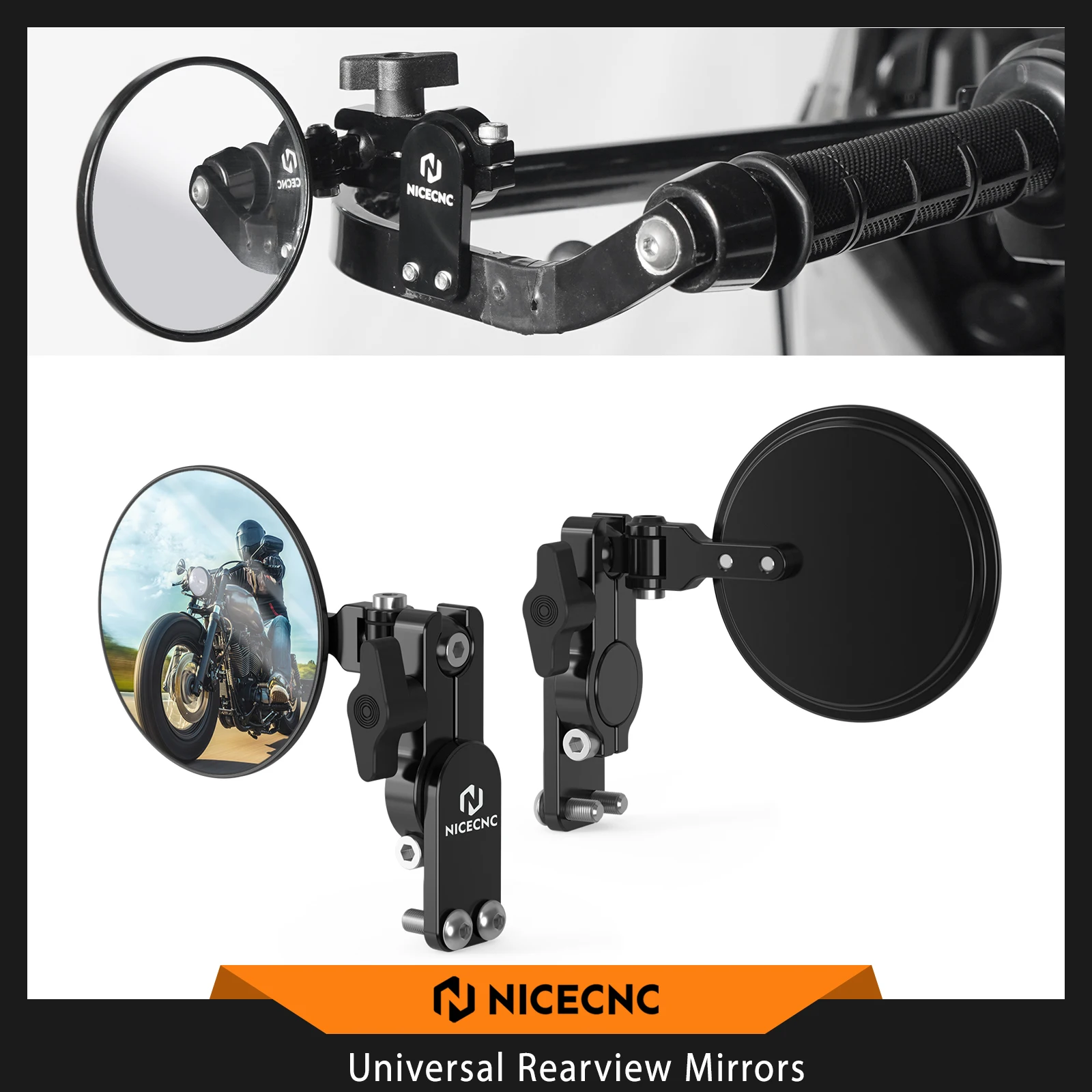Rearview Mirrors Side Mirror For KTM 690 SMC R Harley Davidson BMW R1250GS Yamaha Tenere 700 Honda CRF Husqvarna 701 Kawasaki