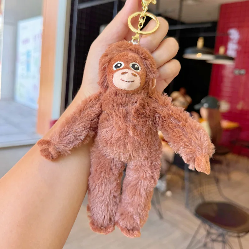 

19cm Cute Little Monkey Pendant Plush Doll Animal Hanging Plushies Doll Bag Pendant Soft Stuffed Backpack Keychain Plush Dolls