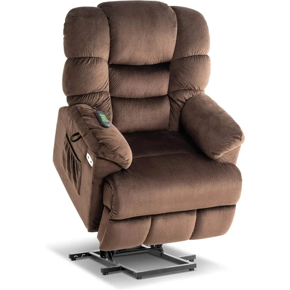 

Lay Flat Dual Motor Power Lift Recliner Chair Sofa with Adjustable Headrest for Elderly People, Infinite Position, Fabric 7630