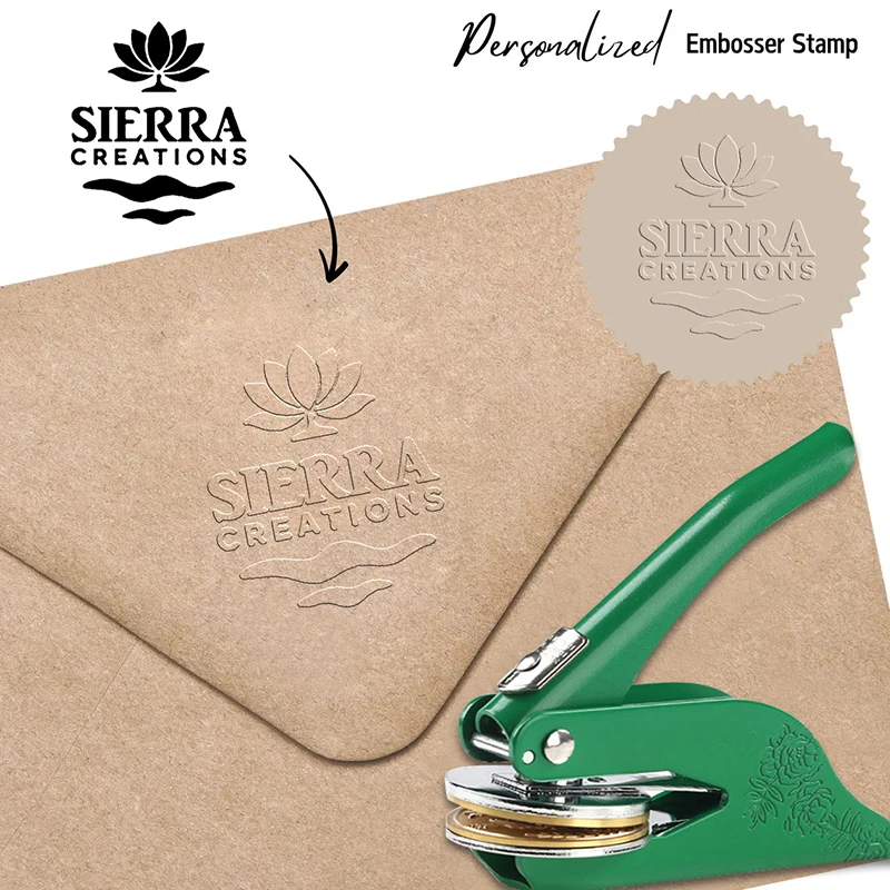 Benutzerdefinierte Embosser Stempel LOGO DIY personalisierte Buch Embosser Siegel für Brief Kopf Hochzeit Umschlag Abschluss Weihnachtsdekoration