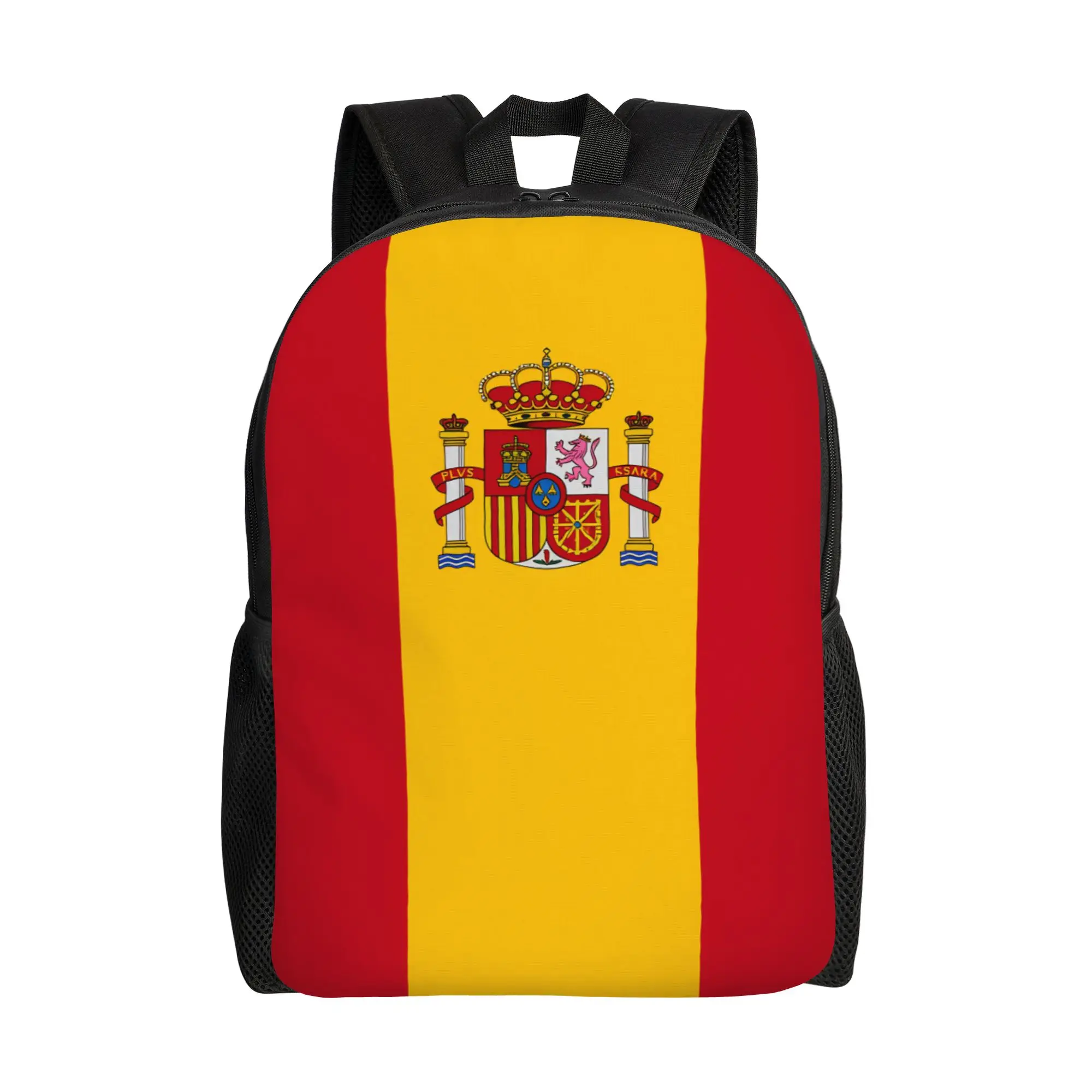 

Flag of Spain Backpack Pretty Backpacks Boy Girl Workout Durable School Bags Design Rucksack