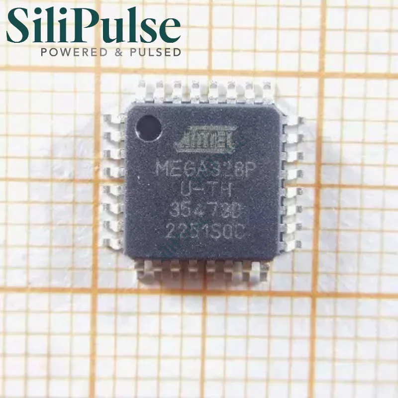 (5-20pcs) ATMEGA328P-AU TQFP-32(7x7) 100% Original In Stock (MCU/MPU/SOC) 1.8V~5.5V 23 AVR 32KB