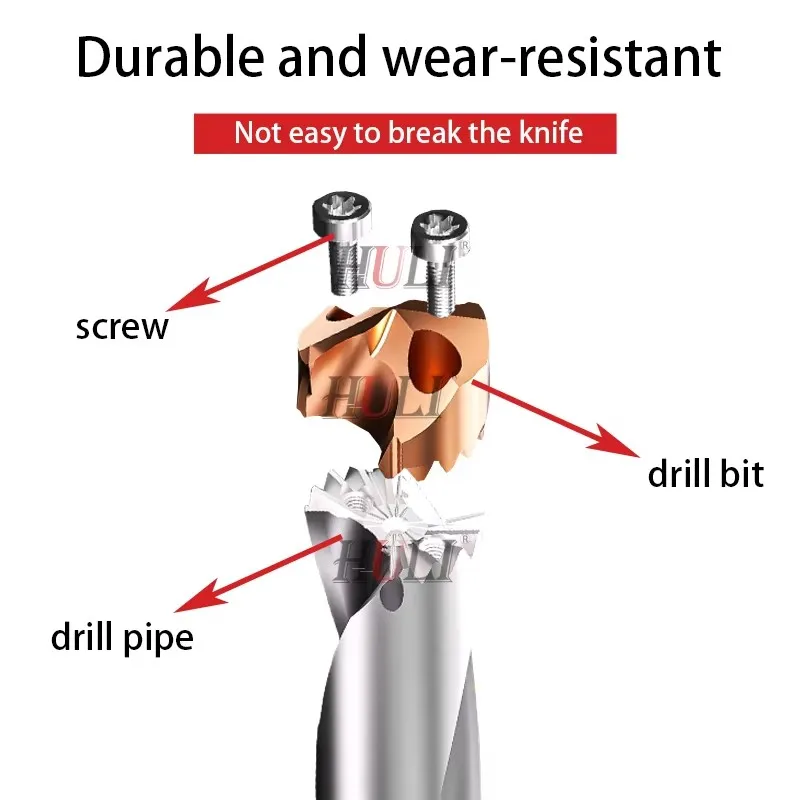 Little Ant Cutting Tool 10.0/12.0/13.0/17.5/25.8 Deep Hole Inner Hole Water Discharge Violent Drilling Blade Wear Resistant Tool