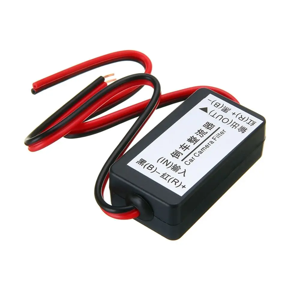 

12V Rear View Camera Filter Interference Relay Filter Connector Ballasts Backup Camera Rectifier Auto Car Camera Filter