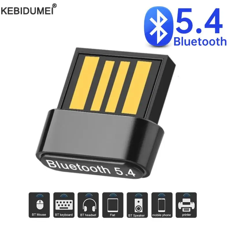 Adapter USB Bluetooth 5.4 Nadajnik Odbiornik Bluetooth Audio Bluetooth Dongle Bezprzewodowy adapter USB do komputera PC Laptop