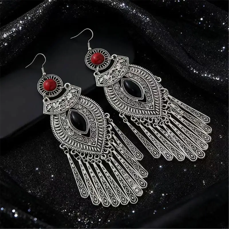  Artisanal Crafted Bohemian Dangle Earrings Lightweight Alloy Jewelry Perfect Gift for Fashion Forward Women and Girls