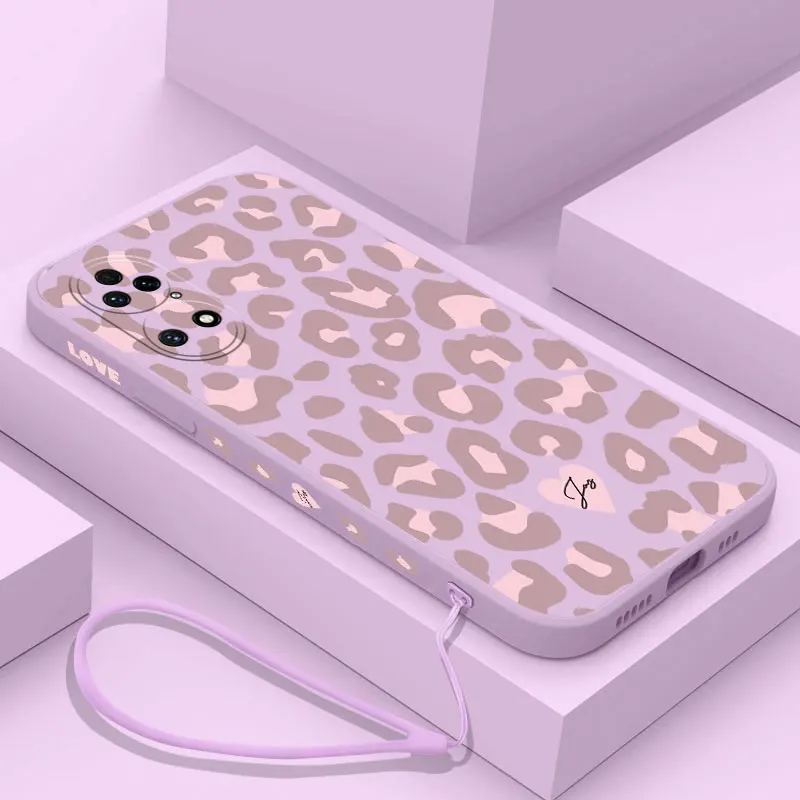 Funda de teléfono con estampado de leopardo de Color para Huawei, P50, P40, P30, P20, Nova 10, 10SE, 9, 9SE, Mate 40, 30, 20 Pro, Lite, P Smart,