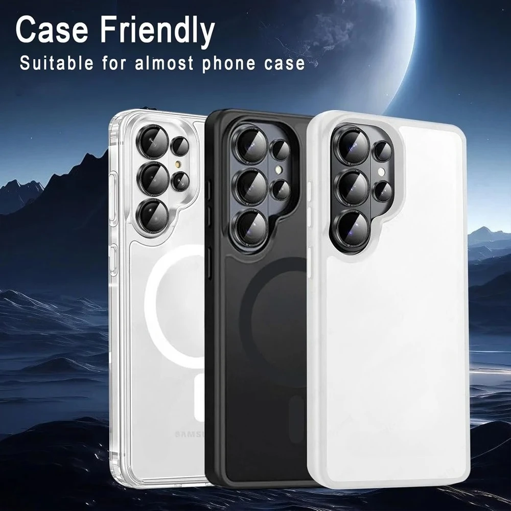 For Samsung Galaxy S26 Ultra Diamond Camera Protector Glass Ring For S26 S26+ Plus S26Ultra 5G 3D Metal Alloy Lens Cover Cap