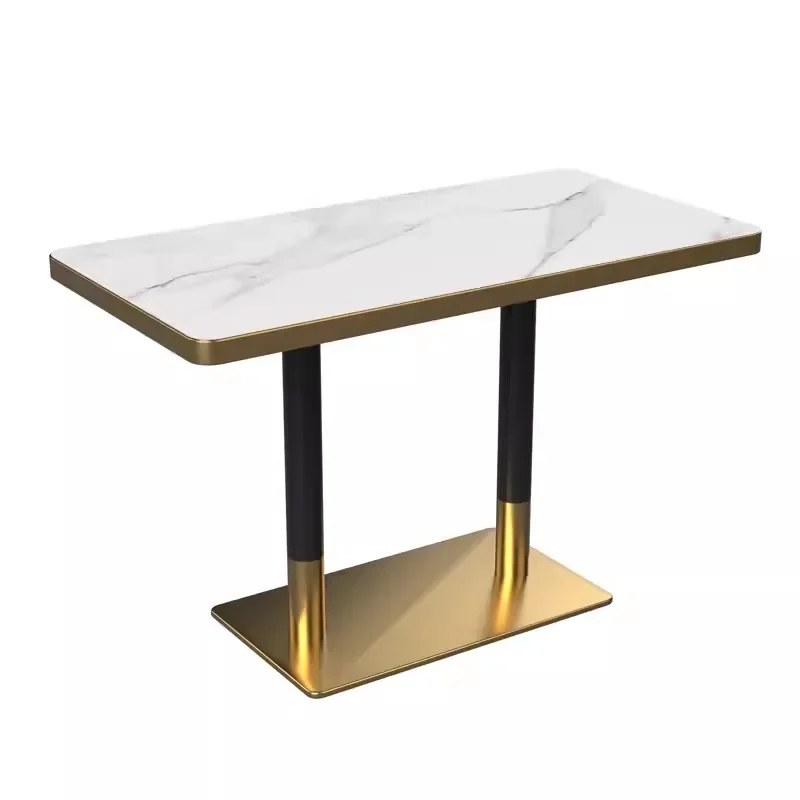 for High Quality Wedding Party Luxury Bar Table Gold Stainless Steel Tall Table For Party Event Hotel