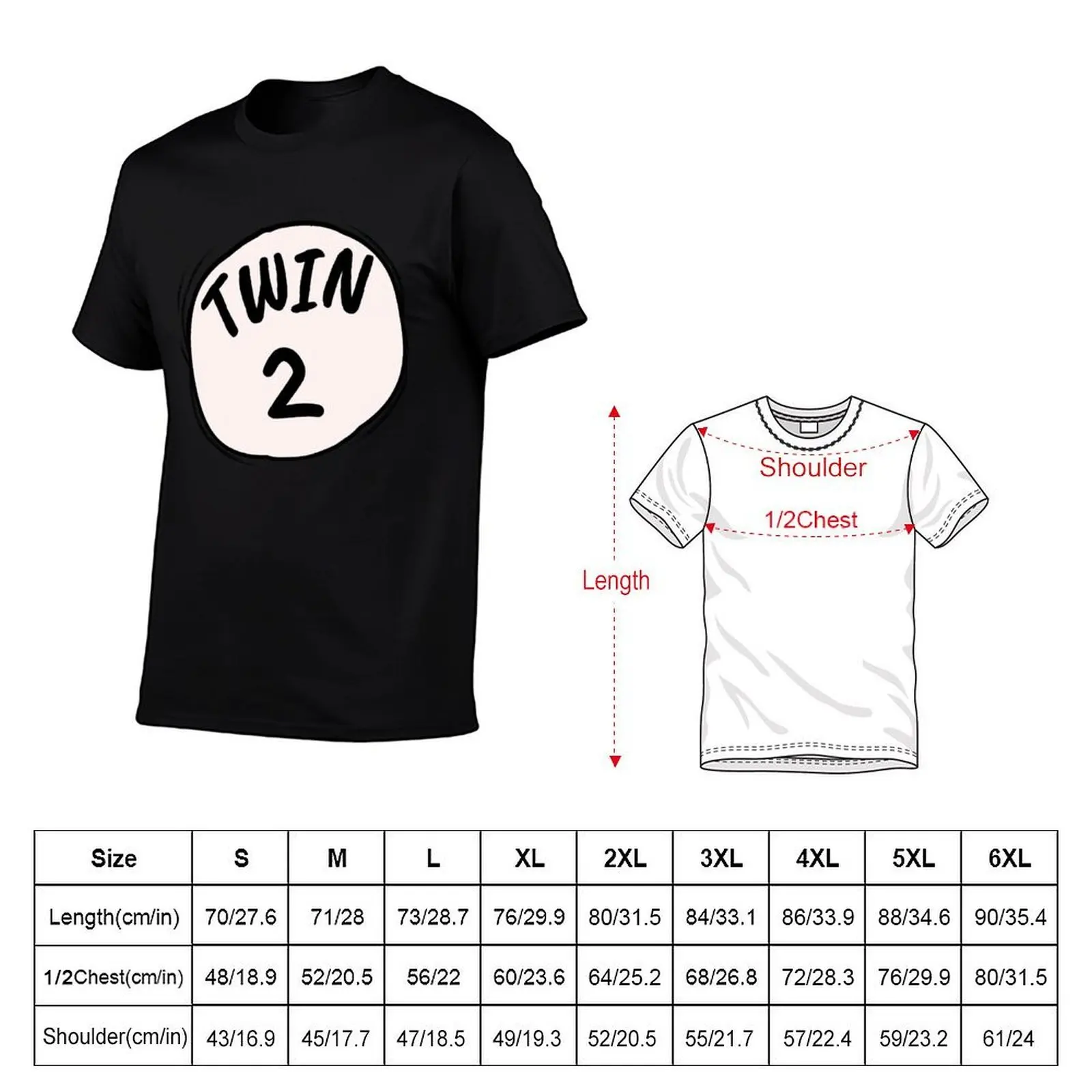 Twin 2 popular parody wear for twins twin 1 and twin 2 available T-Shirt cotton t shirt pack T-Shirt
