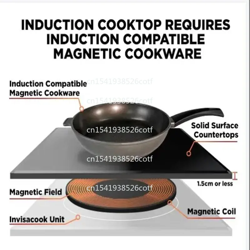 Home and Commercial Use Built-in Invisible Infrared Induction Cooker with Granite Ceramic Stove Top