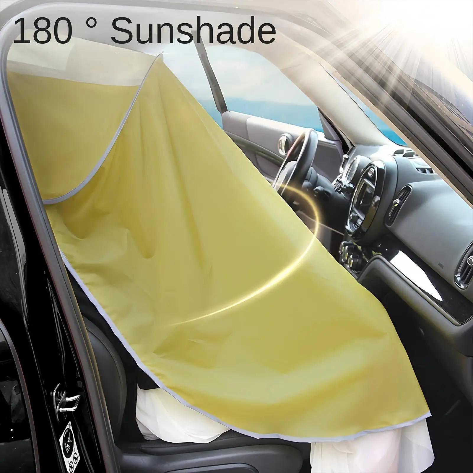 Car Sunshade Breathable UV Resistant Vehicle Sun Shade UV Protection For Vehicle Truck Rv Suv Sedan Travel Road Trip Commuting