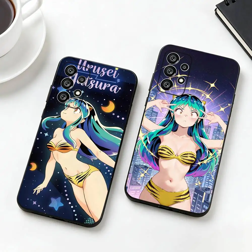 LUM Anime U-Urusei Y-Yatsura  Phone Case For Samsung S25,S24,S21,S22,S23,S30,Ultra,S20,Plus,Fe,Lite,Note,10,Black Cover