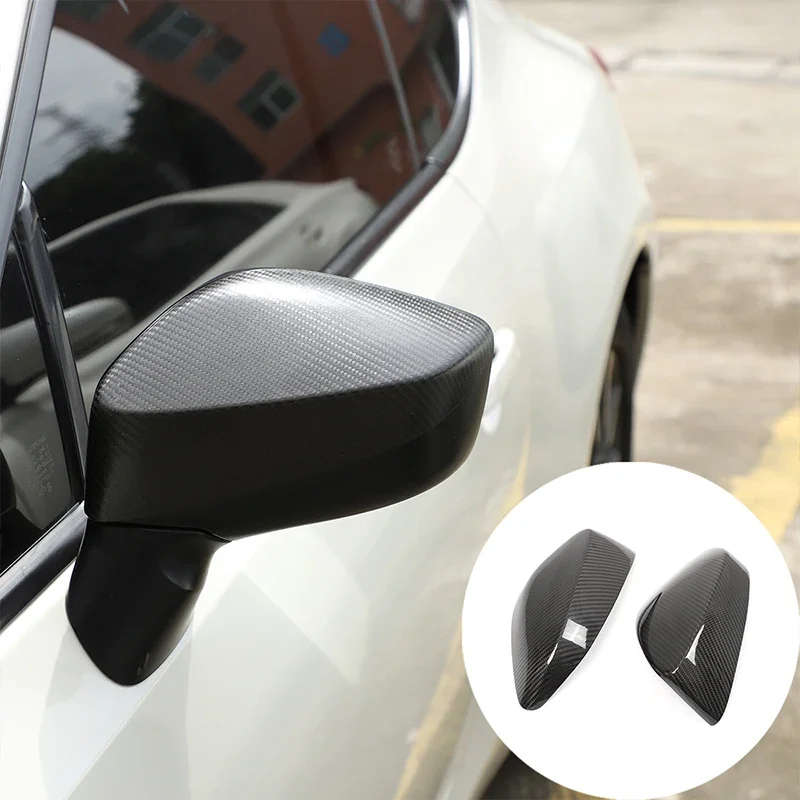 

Real carbon fiber car rearview mirror cover decorative sticker for 2012-2020 Toyota 86/Subaru BRZ car exterior accessories