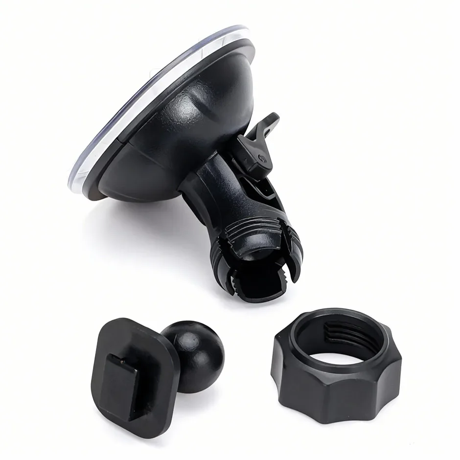 QXNY 360° Rotating Suction Cup Mount for Action Camera, Car DVR on Windshield - Secure Holder Bracket for Driving Recording..