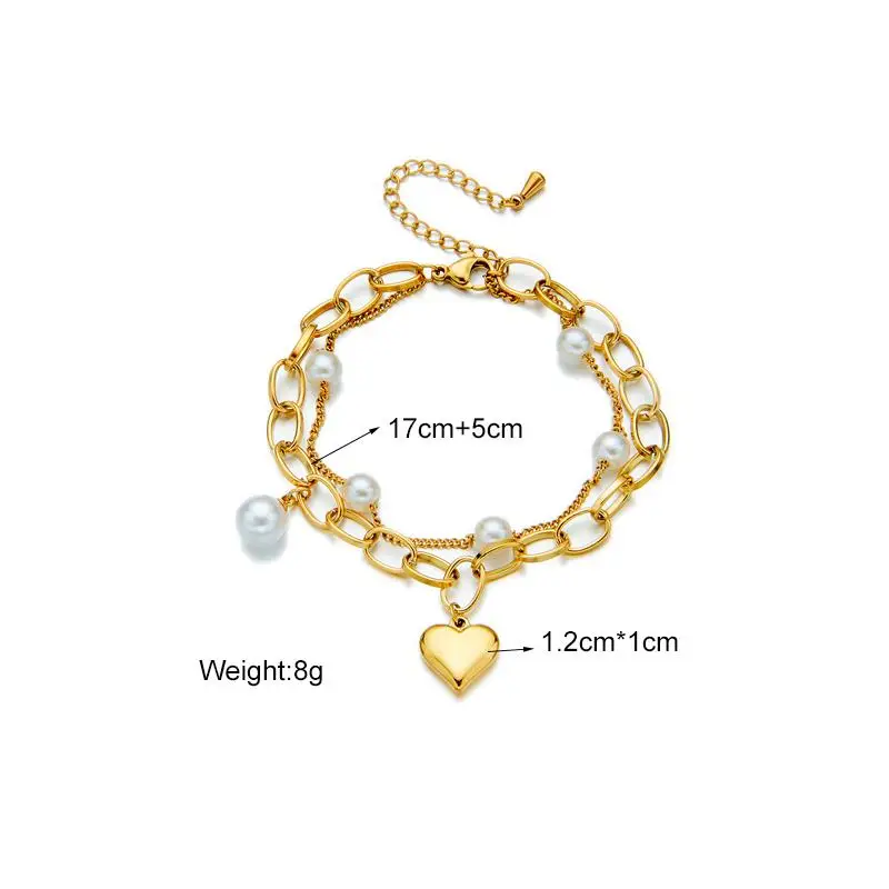 Vintage-Stil Perlen-Liebesarmband, Hochwertiges Elegantes Damen-Perlenarmband, Exquisites Armband zum Verschenken an Töchter und Frauen – Detail 5