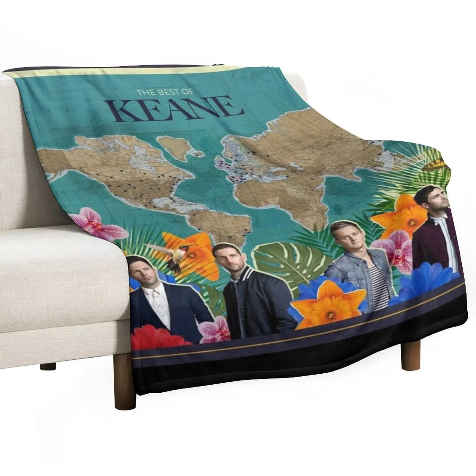 

The best of keane Throw Blanket Designers Sleeping Bag Tourist Soft Plaid Blankets