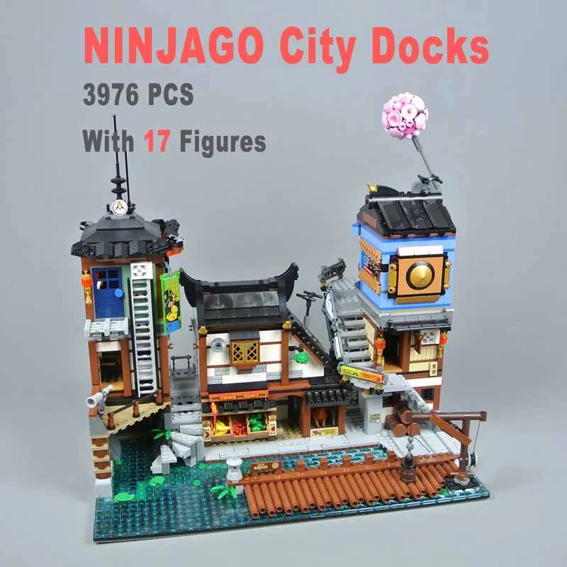 3553 قطعة متوافقة 70657 06083 نينجا سيتي دوكس اللبنات الطوب سلسلة الأفلام نموذج عيد ميلاد اللعب هدية 89066 الكلاسيكية MO