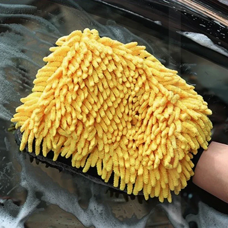 Premium Microfiber Wash Mitt Waterproof Mitt Auto Car Wash Soft Anti-scratch for Car Wash Multifunction Thick Cleaning glove