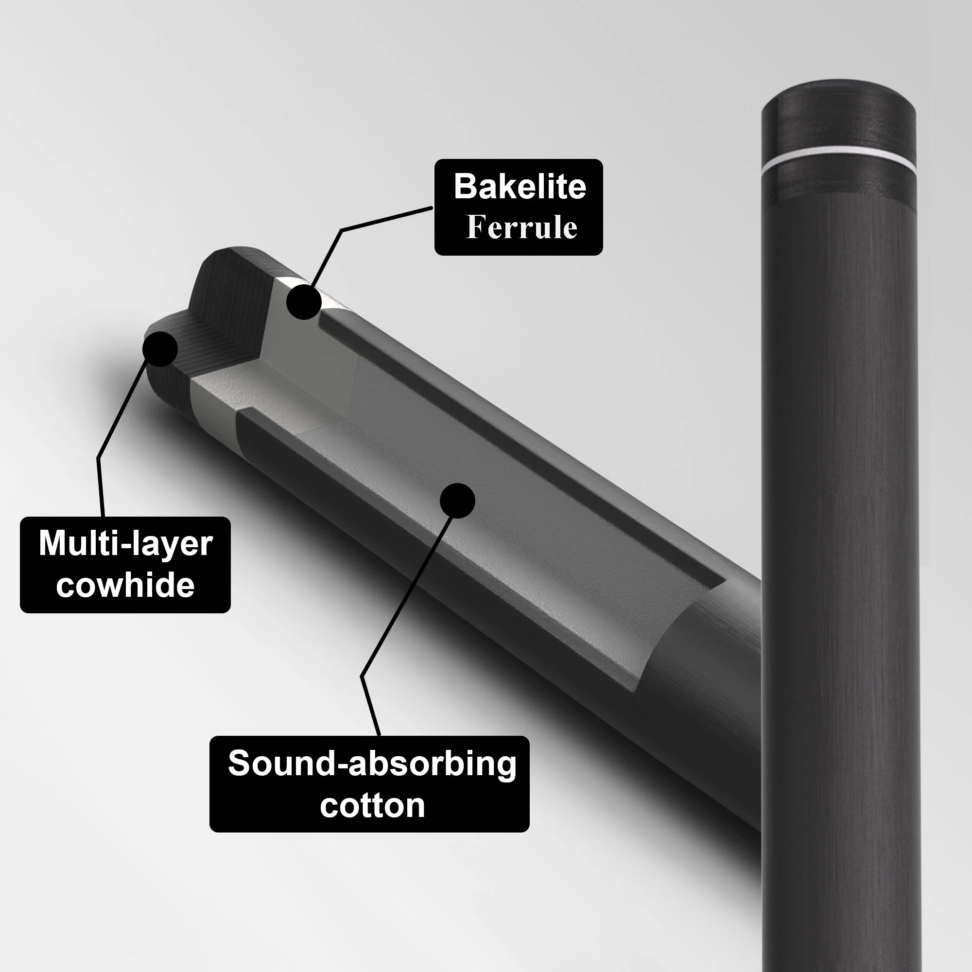DAVID LOMAN alloy butt with carbon fiber cue shaft Swordsman
