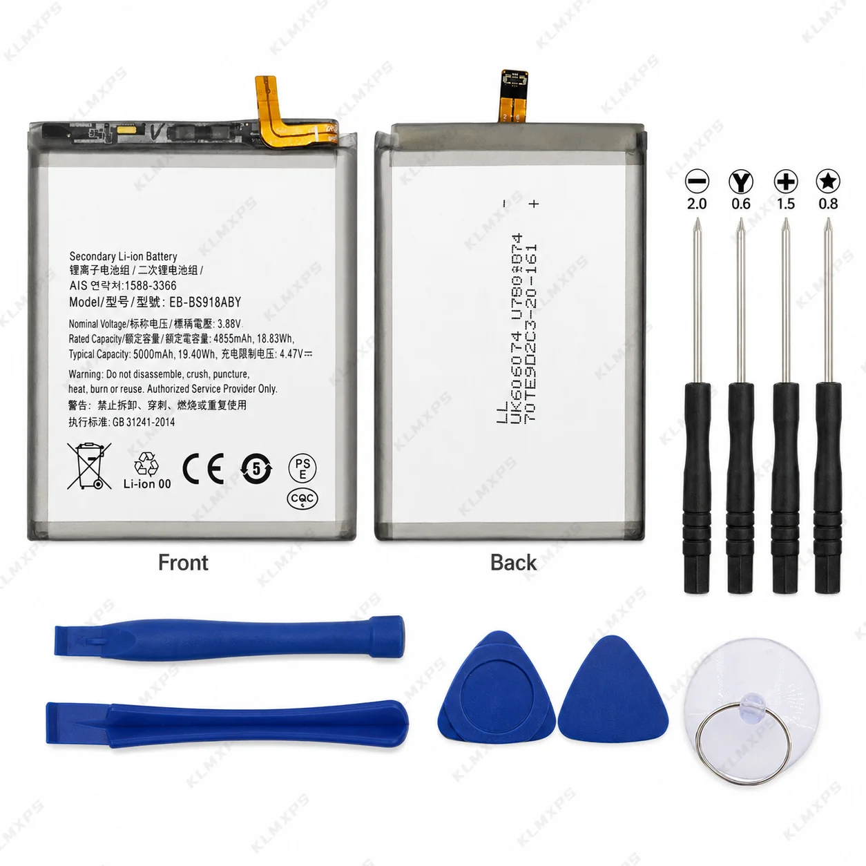 EB-BS918ABY 5000mAh Original Capacity Battery for Samsung S23 Ultra 5G SM-S918 Replacement Mobile Phone Internal Batteries image 5