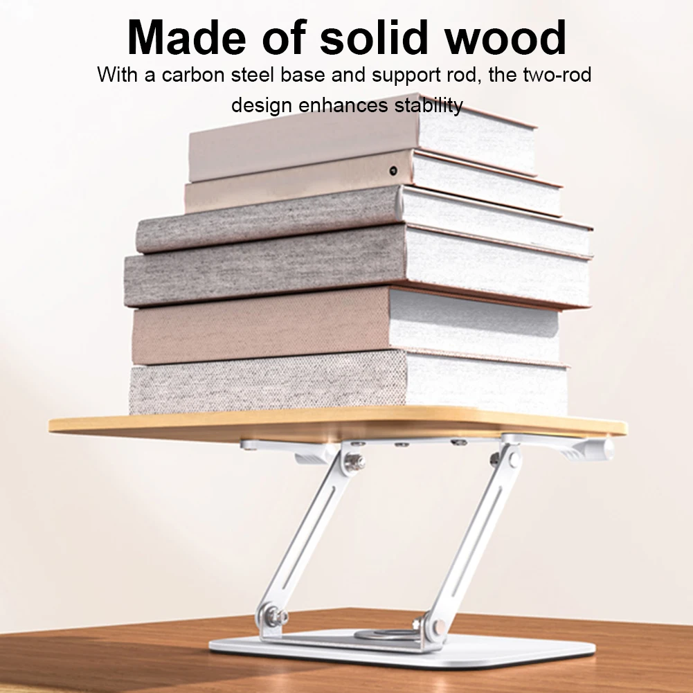 Buchständer zum Lesen, verstellbarer Kochbuchständer mit um 360 Grad drehbarer Basis, Rezeptbuchhalter für Laptop, Rezept, Lehrbuch