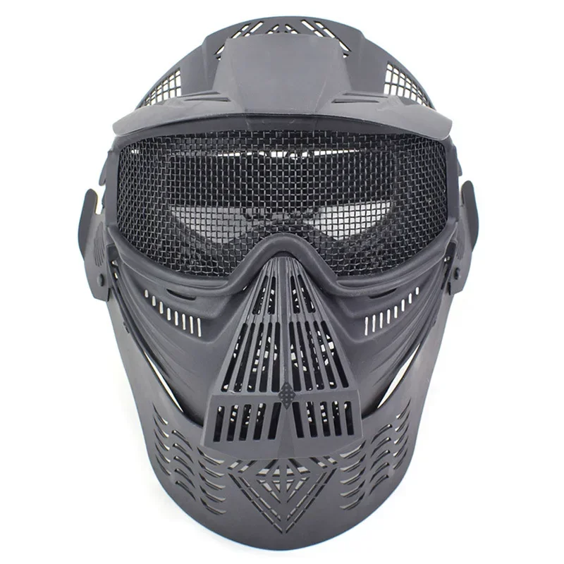 Transformable Giant Gorilla Steel Mesh Face Mask Outdoor Cs Wild War Protection Tactical Full Face Shield Cycling Mask