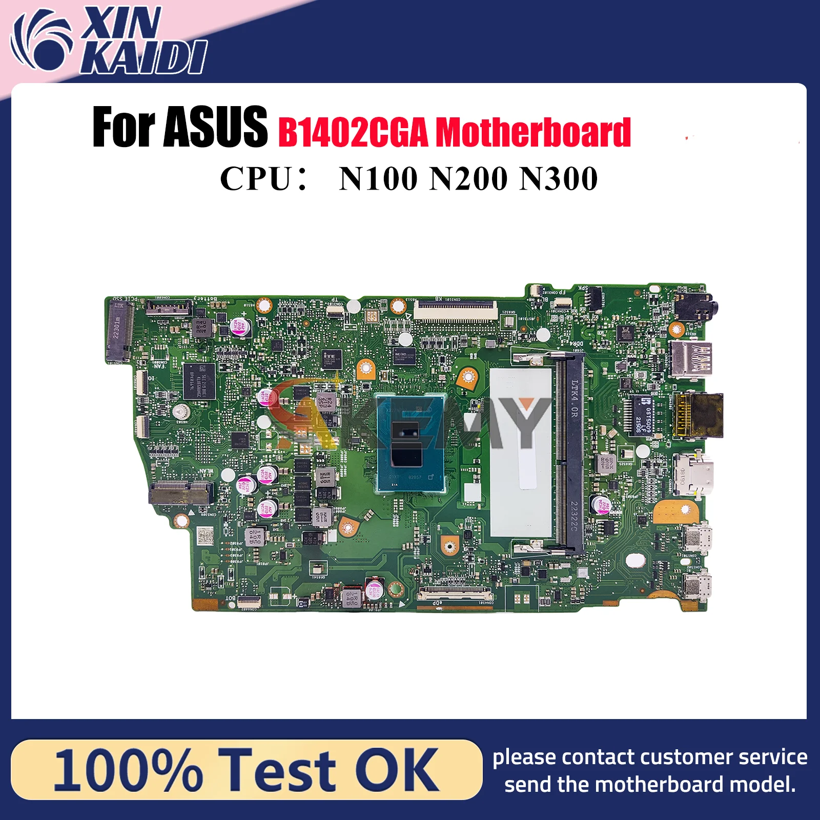 

B1402CGA Laptop Motherboard For ASUS ExpertBook B1402CBA B1402CGA B1402C Notebook Mainboard With CPU tests OK fast shipping stk