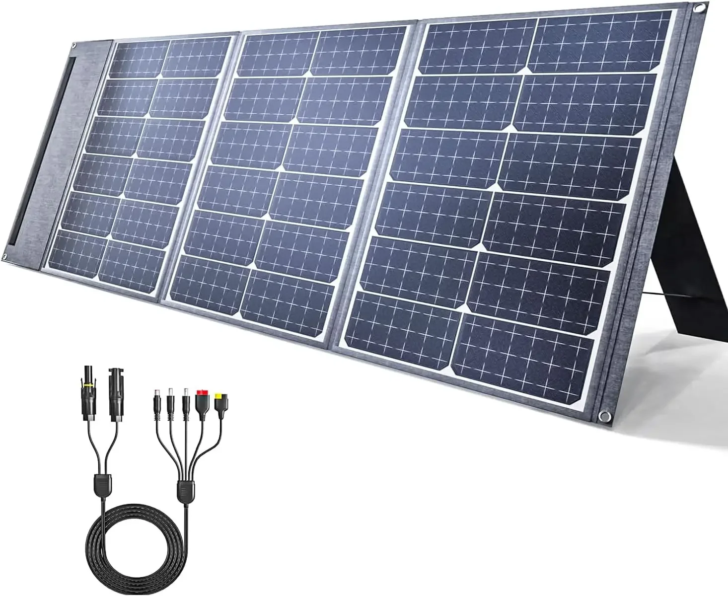 

100W Portable Solar Panel 20V/5.5lbs Foldable with MC4 Output for Power Station 23% High Efficiency with QC3.0 Type-C