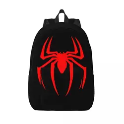 Custom Spiderman Cartoon Superhero Canvas Backpacks for Girls Boys College School Travel Bags Bookbag Fits 15 Inch Laptop