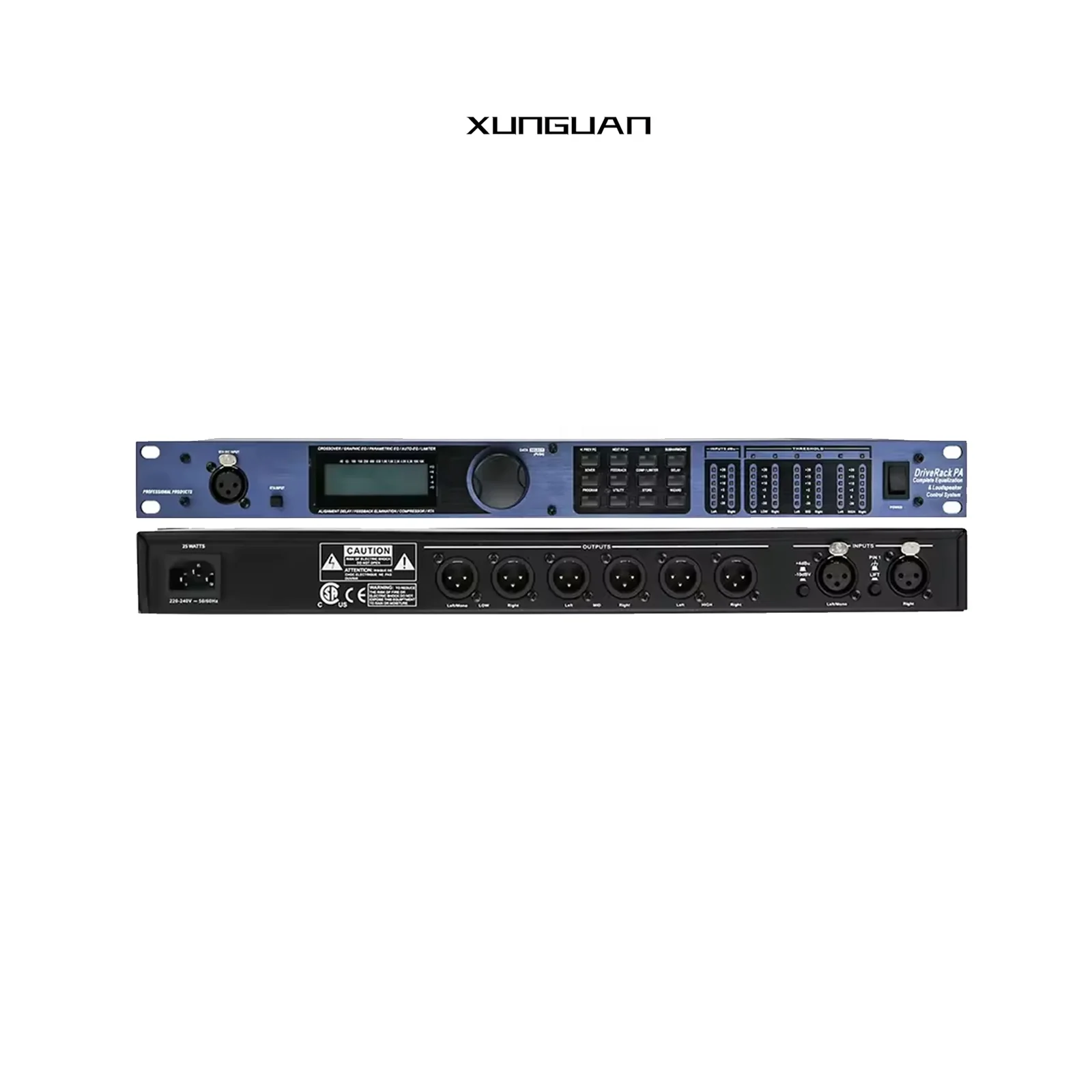 DriveRack PA Professional Sound Drive Rack 2 Input 6 Output Complete Equalization & Loudspeaker Control System