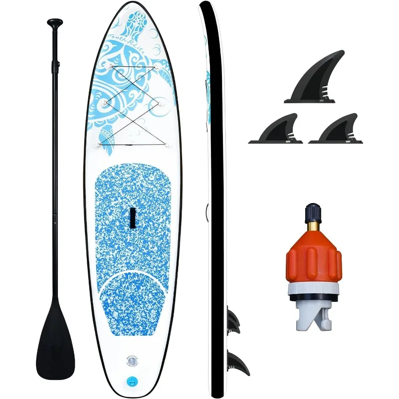 

Inflatable Stand Up Paddle Board 10'x30''x6'' Ultra-Light (16.7lbs) SUP with Paddleboard Accessories