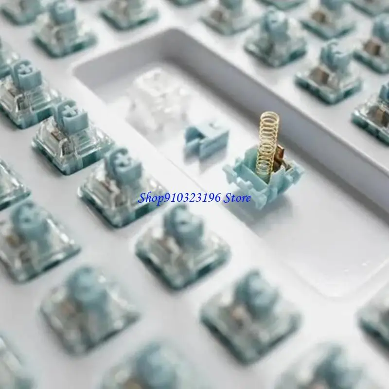 

Q1JF Mechanical Gaming Keyboards Switches 10Pcs Silence TTCs Silence Bluish White V2V3 Switches