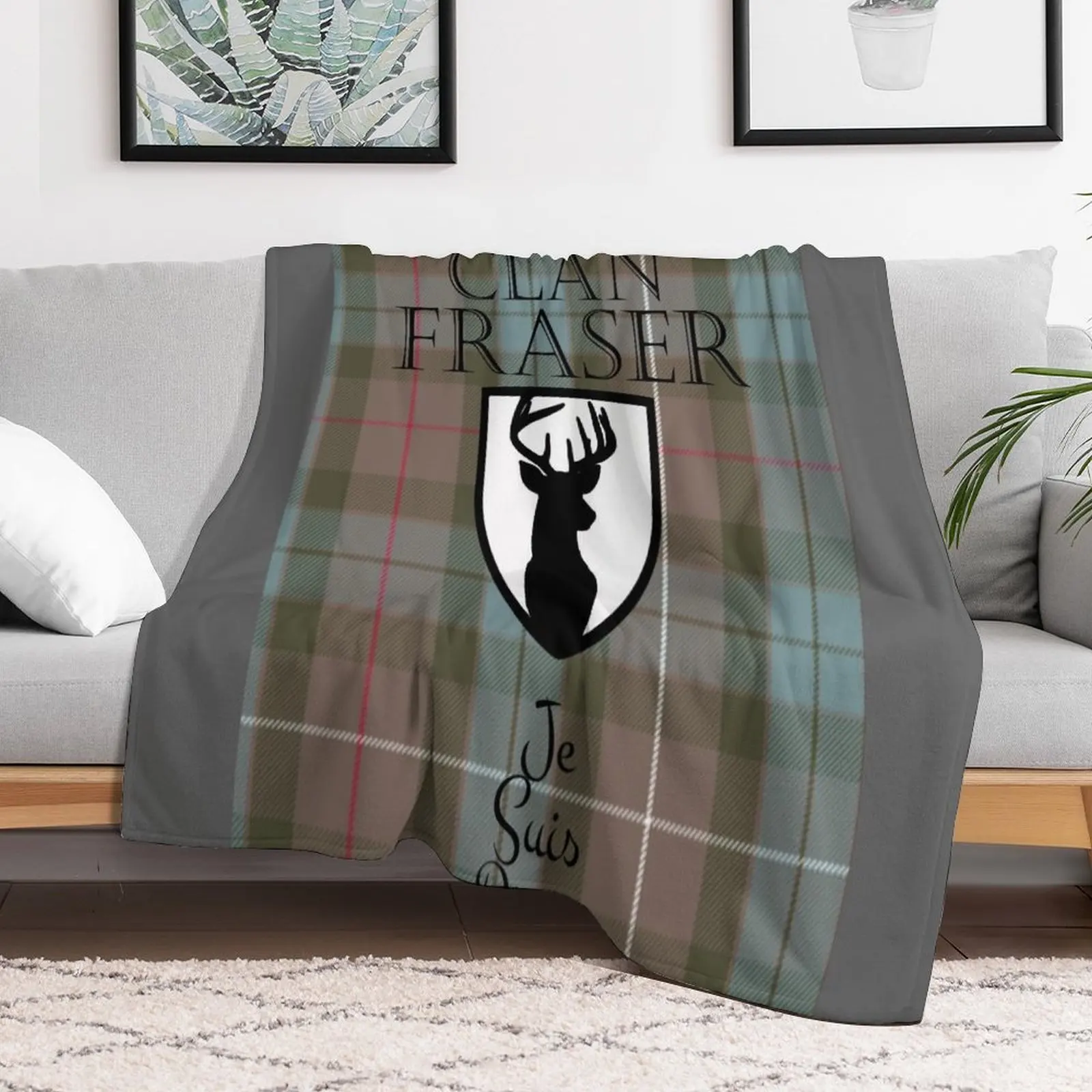 Outlander/Clan Fraser Throw Blanket Bed linens Softest Blankets