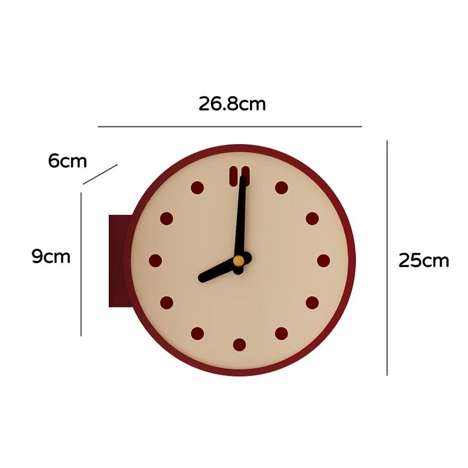 Corner Wall Clock Tabletop Clock Unique Craft Artwork Double Sided Decorative Decor for Hotel Bedroom Living Room Dining Room