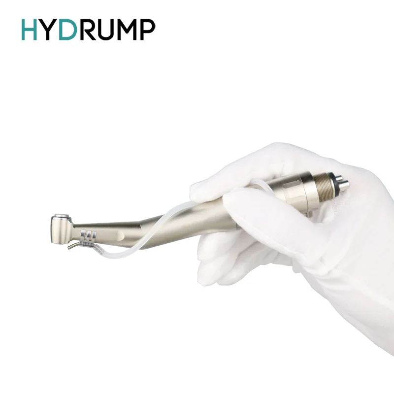 

HYDRUMP Dental Low Speed Handpiece 1:1 Contra Angle for ø2.35mm CA Burs Push Button Straight NoseCone Air Motor 2/4 Holes