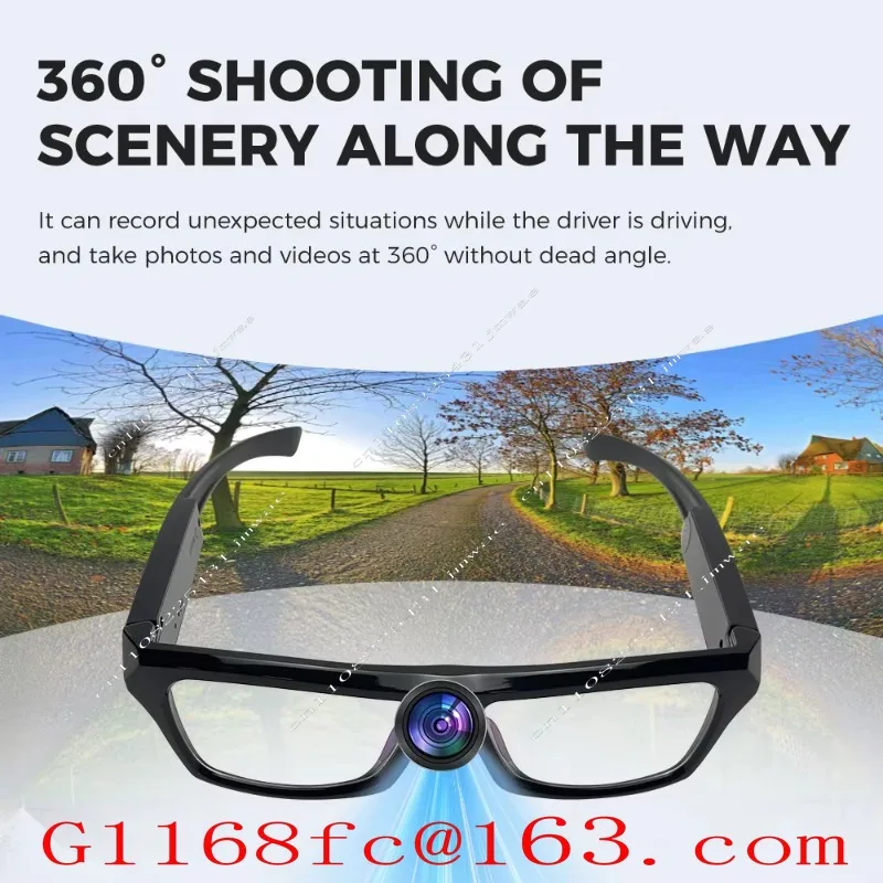 4K Ultra High Definition Outdoor Sports Camera Sunglasses, Multi-function Sports Smart Glasses