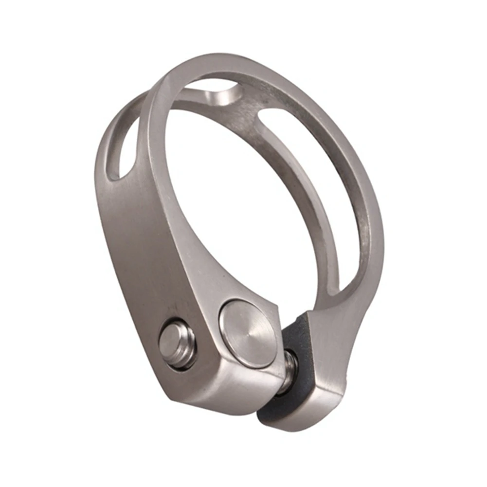 Titanium Alloy Seatpost Clamp 31.8mm Bicycle Saddle Tube Clamp Hollow Seat Tube Clamp for 27.2mm Seat Tube