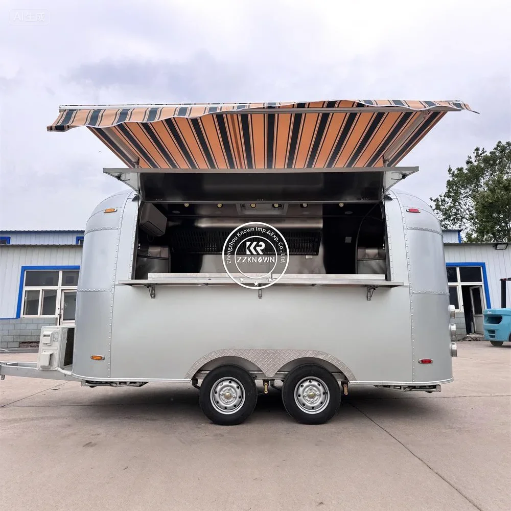 شارع صغير متنقل عربة الوجبات السريعة وجبة خفيفة الآيس كريم مقطورة مجهزة بالكامل شاحنة طعام بيع مقطورة لمطاعم المخابز