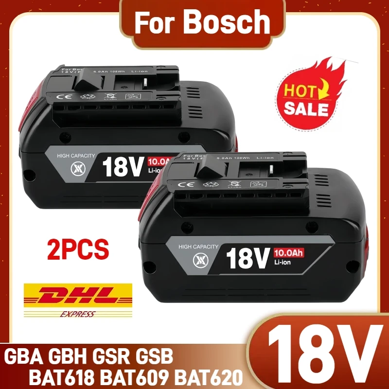 

100% Original For Bosch 18V battery, 12000mAh Professional System Tool BAT609 BAT618 GBA18V8 Replacement Battery 18650