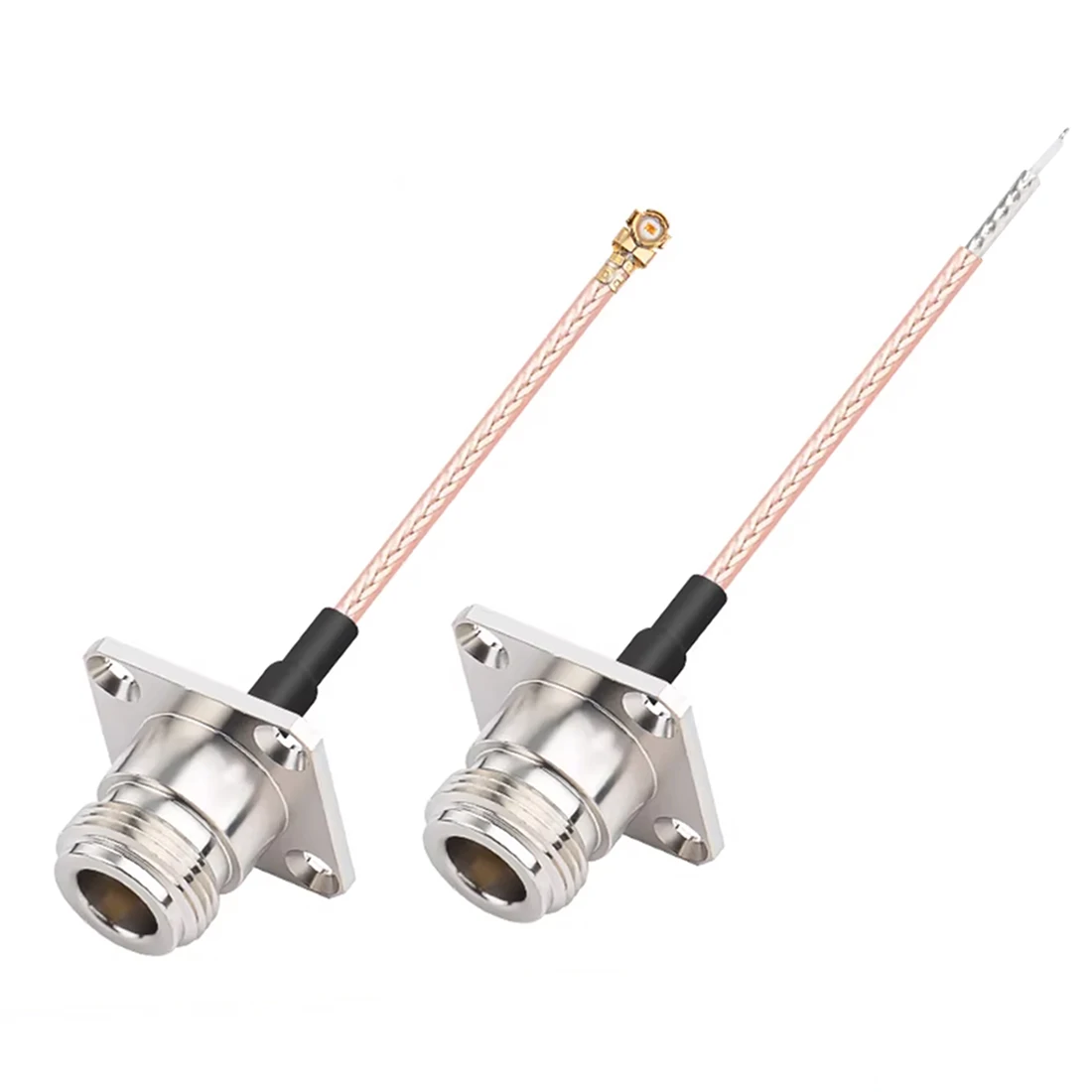 N Type Female 4-hole Panel Mount Flange to U.FL Welding RG178 Cable Adapter 15cm/20cm/30cm For PCI Wifi Card Wireless Router